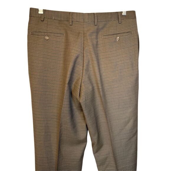 Lauren Ralph Lauren Men’s Pleated Cuffed Dress Pants Sz. 36X30 Small Plaid - Picture 6 of 9